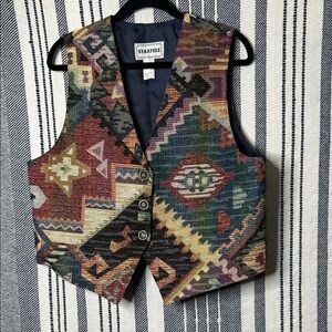 Vintage Starfire Western Tapestry Vest